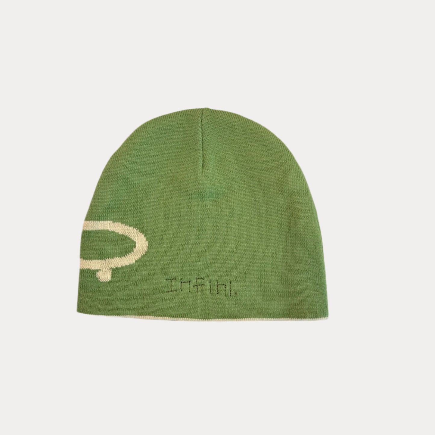 Double Layered Reversible Skully Matcha Beanie