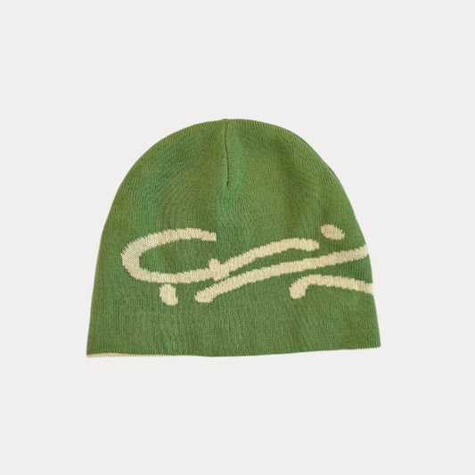 Double Layered Reversible Skully Matcha Beanie